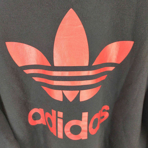 アディダス adidas 90S 万国旗タグ 両面トレフォイルロゴ スウェットパーカー メンズ XO