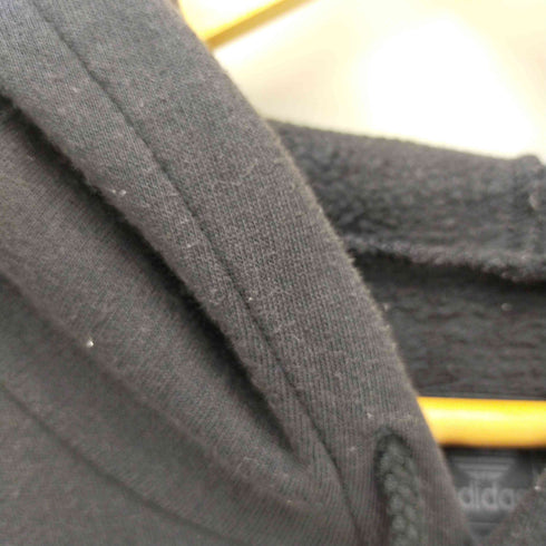 アディダス adidas 90S 万国旗タグ 両面トレフォイルロゴ スウェットパーカー メンズ XO
