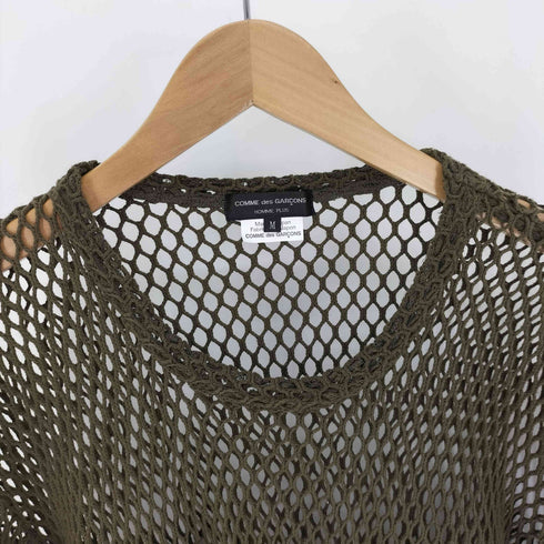 コムデギャルソン COMME des GARCONS AD2014 フラップポケット コットン メッシュ トップス メンズ JPN:M