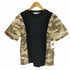 コムデギャルソンシャツ COMME des GARCONS SHIRT フランス製 メッシュ切替 カモ柄 Vネック S/S Tシャツ メンズ JPN:S