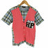 コムデギャルソンオムプリュス COMME des GARCONS HOMME PLUS AD2009 ロゴワッペン ドッキング チェック S/S Tシャツ メンズ JPN:S