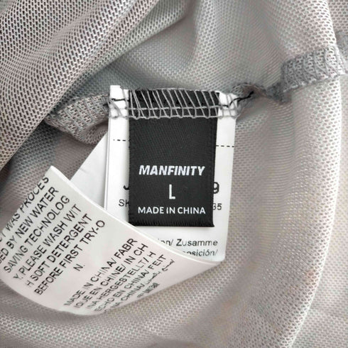 MANFINITY マーブル メッシュ シアーシャツ レディース JPN:L