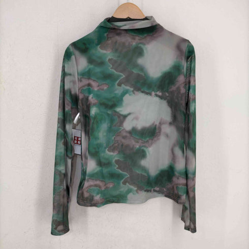 デイジー DAZY マーブル メッシュ ハーフネック シアーシャツ レディース JPN:XL