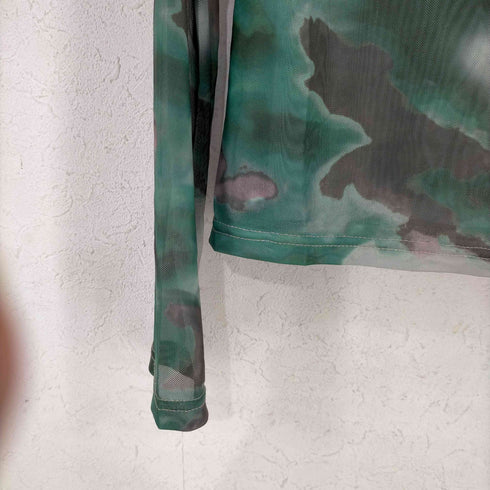 デイジー DAZY マーブル メッシュ ハーフネック シアーシャツ レディース JPN:XL