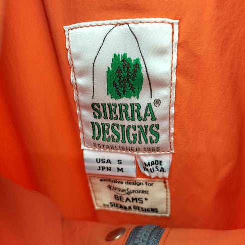 シェラデザイン SIERRA DESIGNS USA製 復刻7本木タグ アノラック マウンテン コート メンズ import:S
