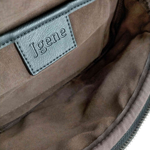 ジェイジーン Jgene ステッチデザイン レザーボディバッグ メンズ