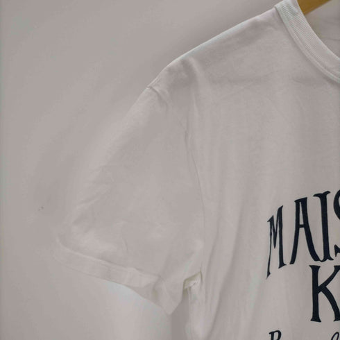 メゾンキツネ MAISON KITSUNE メゾンキツネ ロゴ クルーネックTシャツ メンズ JPN:S