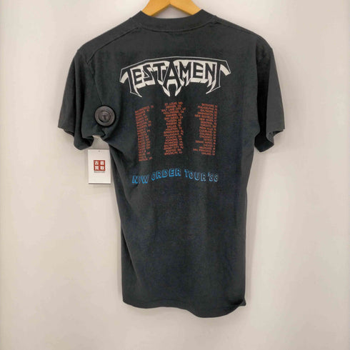 HAND TEX 80S USA製 TESTAMENT NEW ORDER TOUR 88 ツアーTシャツ コピーライト1988年 シングルステッチ メンズ import:L