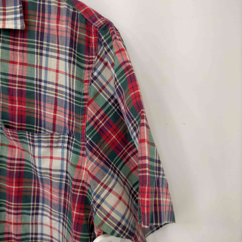 ポロバイラルフローレン Polo by RALPH LAUREN 90S コットン マルチチェック 開襟 S/Sシャツ メンズ import:M