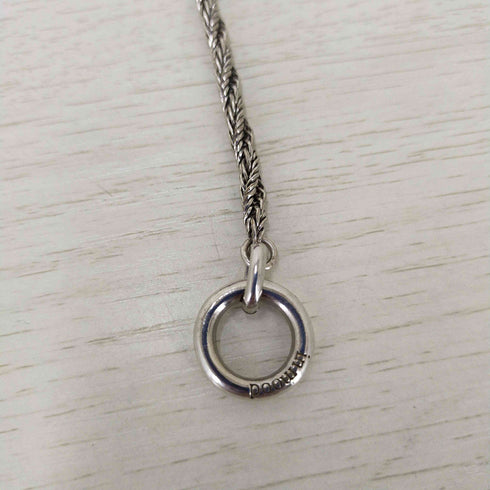 インムード in mood ロゴ刻印 シルバーネックレス メンズ