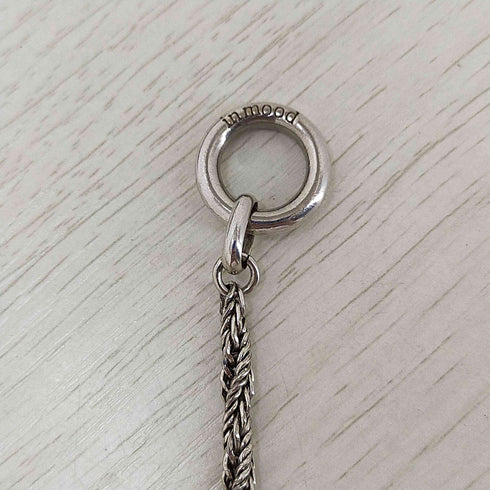 インムード in mood ロゴ刻印 シルバーネックレス メンズ
