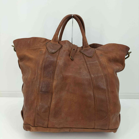 ダブルアールエル ラルフローレン RRL RALPH LAUREN Tumbled Leather Tote タンブルド レザー トートバッグ メンズ
