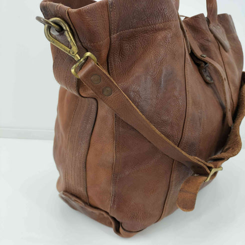 ダブルアールエル ラルフローレン RRL RALPH LAUREN Tumbled Leather Tote タンブルド レザー トートバッグ メンズ