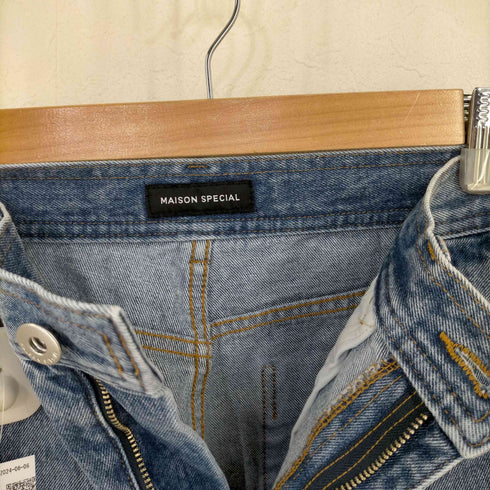 メゾンスペシャル MAISON SPECIAL Side Long Zip Denim レディース JPN:36