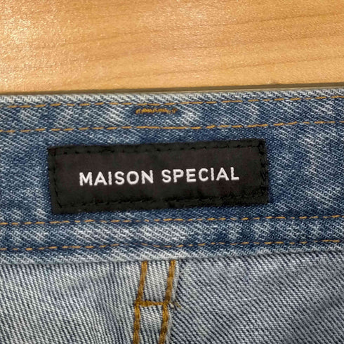 メゾンスペシャル MAISON SPECIAL Side Long Zip Denim レディース JPN:36