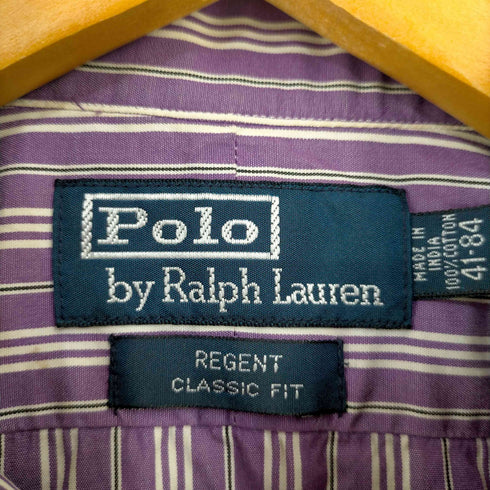 ポロバイラルフローレン Polo by RALPH LAUREN REGENT ストライプ ホリゾンタルカラーシャツ メンズ 14-84