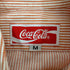 コカコーラ Coca-Cola ガチャポケ ストライプシャツ メンズ import:M
