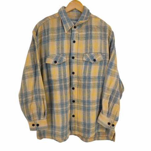 pain shine チェック レギュラーカラーシャツ メンズ import:L