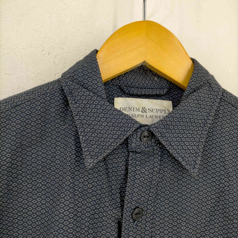 デニムアンドサプライ ラルフローレン DENIM & SUPPLY RALPH LAUREN 小紋柄 猫目ボタンレギュラーカラーシャツ メンズ import:XS