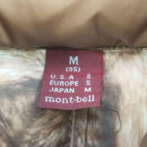 モンベル mont bell ファー付き 裏地総柄 フーデッドダウンコート レディース JPN:M