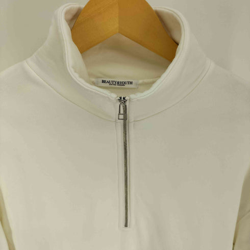 ビューティーアンドユースユナイテッドアローズ BEAUTY & YOUTH UNITED ARROWS コットン ハーフジップ スウェット プルオーバー レディース FREE