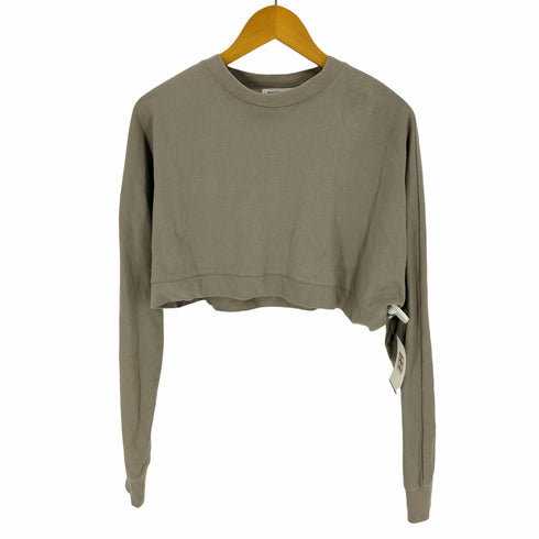 ビューティーアンドユースユナイテッドアローズ BEAUTY & YOUTH UNITED ARROWS クロップド クルーネック L/S Tシャツ レディース