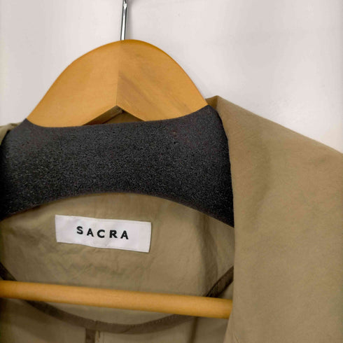 サクラ SACRA クランブル加工コットントレンチコート レディース JPN:38