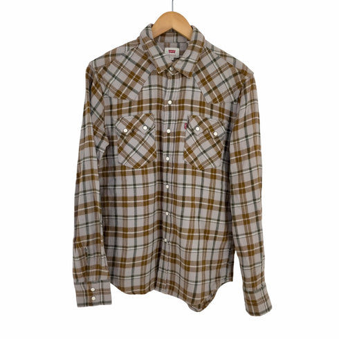 リーバイス Levis フランネル ウエスタンシャツ メンズ import:S