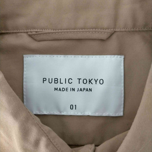 パブリックトウキョウ PUBLIC TOKYO スーピマコットンストレッチブロードレギュラーカラーシャツ メンズ JPN:1