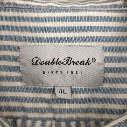 DOUBLE BREAK ストライプ BDシャツ メンズ 4L