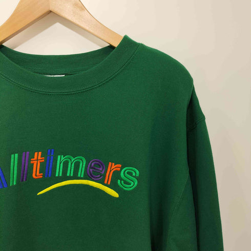 オールタイマーズ ALLTIMERS ロゴ刺繍 クルーネック プルオーバー スウェット メンズ JPN:M