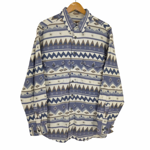 HENRIC COLLECTION ネイティブ柄 コットンネルシャツ メンズ import:L