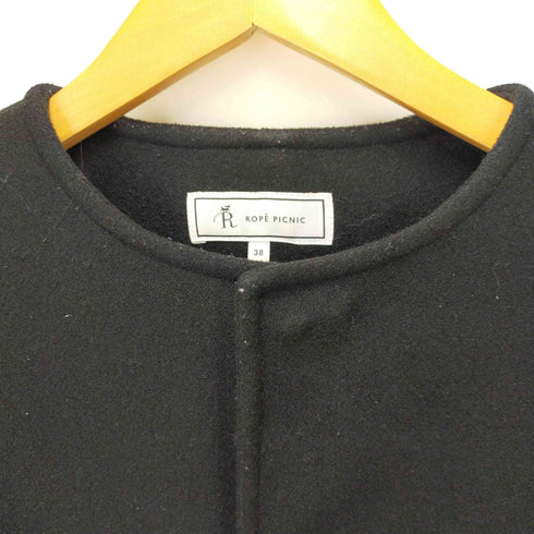 ロペピクニック Rope Picnic ノーカラージャージメルトンコート レディース JPN:38
