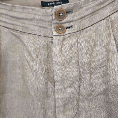 パドカレ pas de calais 2タックリネンワイドパンツ レディース JPN:36