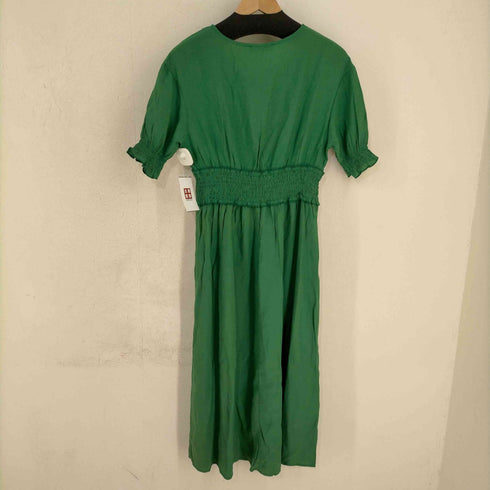 EXQUISS'S レーヨンポリ デザインワンピース レディース import:S