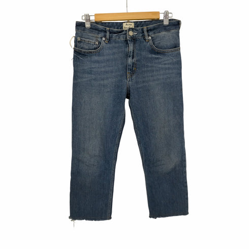 アクネストゥディオズ ACNE STUDIOS POP VINTAGE BLUE カットオフスキニーデニム レディース EUR:34