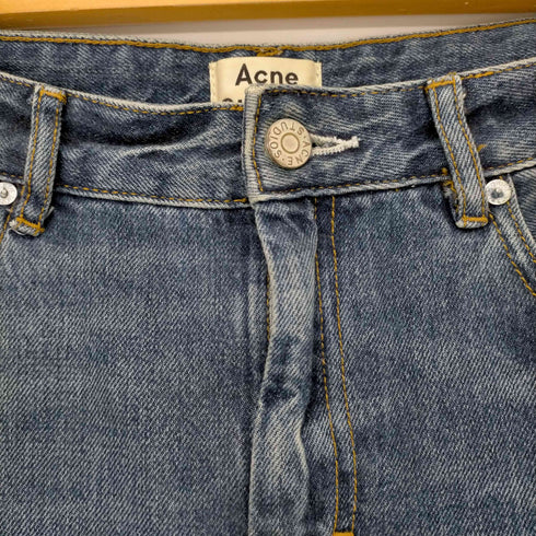 アクネストゥディオズ ACNE STUDIOS POP VINTAGE BLUE カットオフスキニーデニム レディース EUR:34