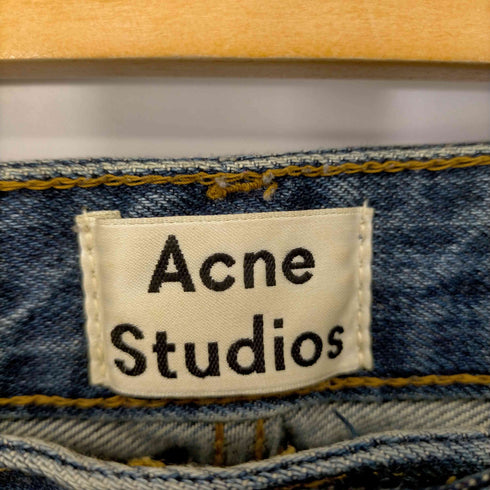 アクネストゥディオズ ACNE STUDIOS POP VINTAGE BLUE カットオフスキニーデニム レディース EUR:34