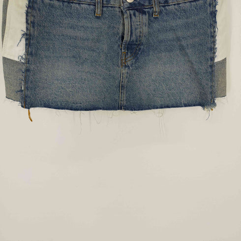 ザラ ZARA ZW DENIM レイヤードデザインデニムミニスカート レディース S