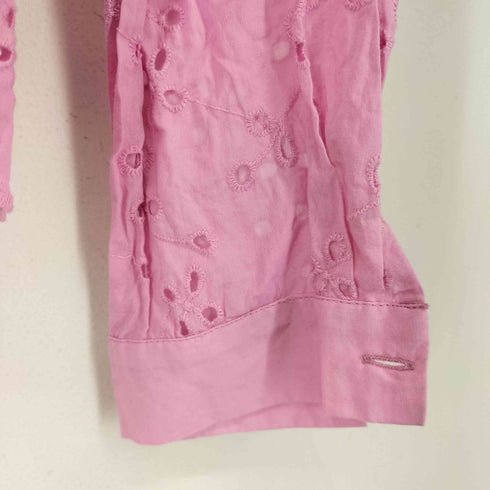 ザラ ZARA カットワークレースシャツ レディース import:S