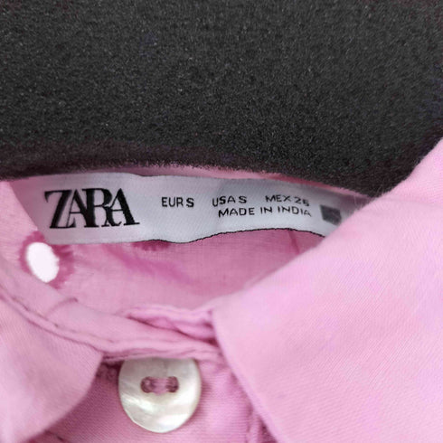 ザラ ZARA カットワークレースシャツ レディース import:S