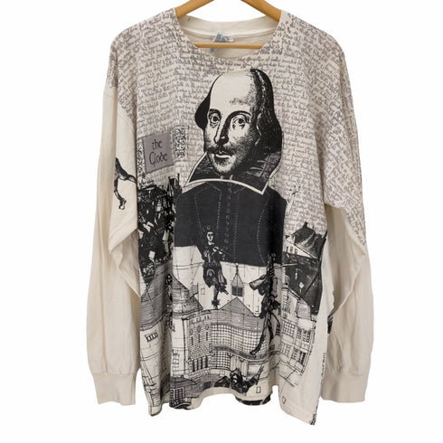ギルダン GILDAN L/S 総プリントクルーネックTシャツ フルオーバープリント メンズ JPN:XL