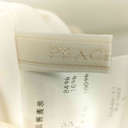 ピーチジョン PEACH JOHN フラワーモチーフ シワ加工 ノースリーブサロペット オールインワン レディース JPN:L