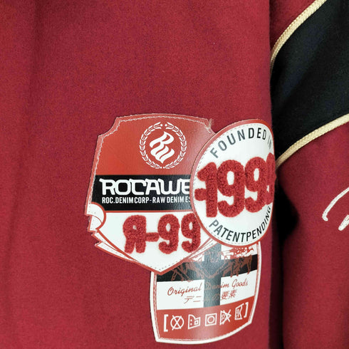 - Rocawear 90-00S 裏地キルティング ロゴ パッチ 刺繍 ウールナイロン スタジャン ビッグアイズ ロカウェア メンズ import:XXL