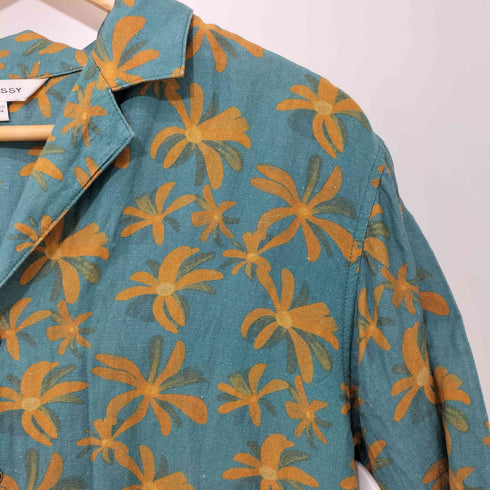 マウジー moussy 2019SS VACAY FLOWER OPEN SHIRT レディース FREE