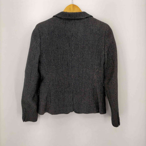 マックスマーラ MAX MARA イタリア製 白タグ ウール混カシミヤ 2Bテーラードジャケット レディース JPN:38