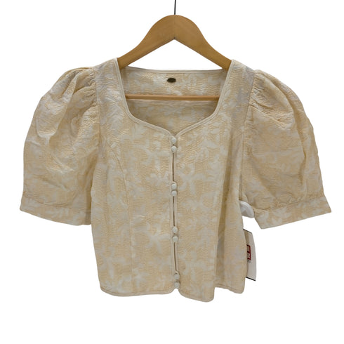 リリーブラウン Lily Brown ジャガードパフスリブラウス レディース ONE SIZE
