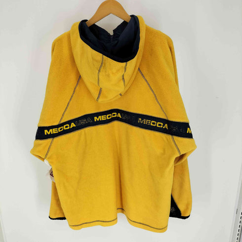 メッカ mecca 90-00S ロゴ テープ ハーフジップ アノラック フリース ジャケット メンズ import:L