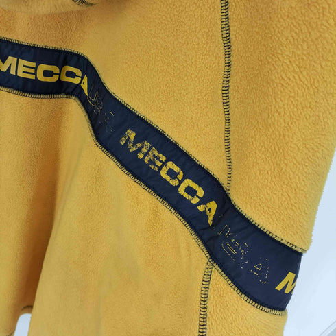 メッカ mecca 90-00S ロゴ テープ ハーフジップ アノラック フリース ジャケット メンズ import:L