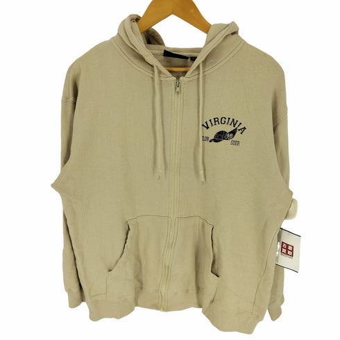 ヒルクロップ HILL CROP VIRGINIA キャップウィング ロゴ プリント ジップアップ パーカー メンズ import:L